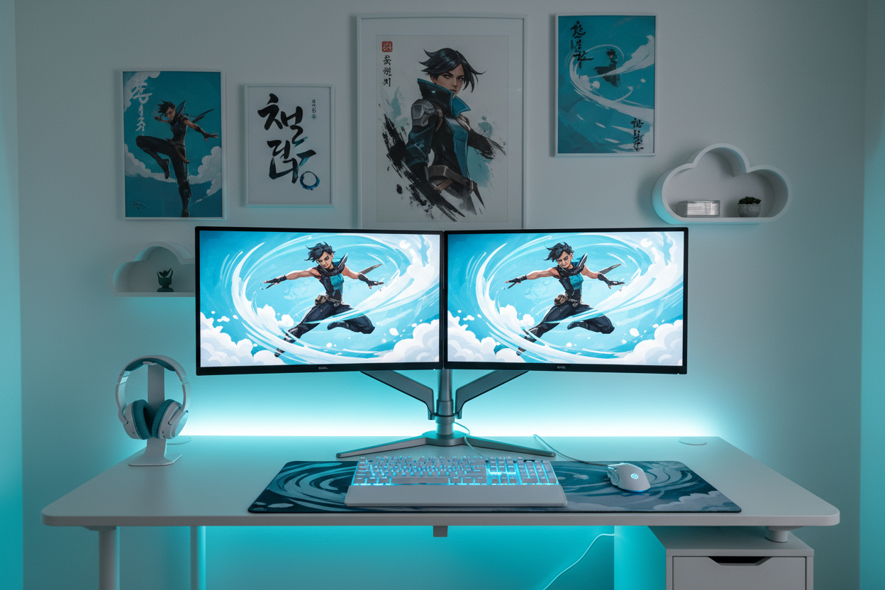 give me a jett valorant theme workspace