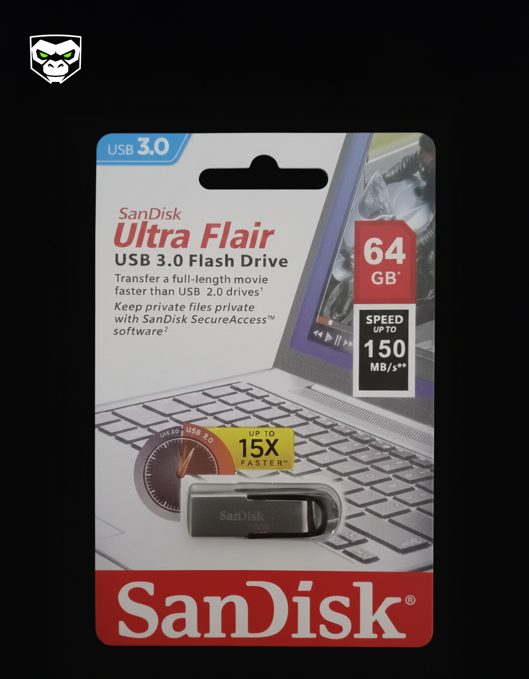SanDisk Ultra Flair Flashdrive 64GB